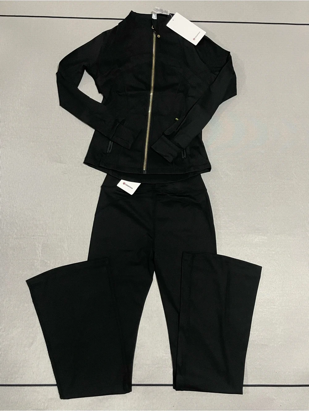 lululemon athletica Black Bomber-Style Zip Jacket